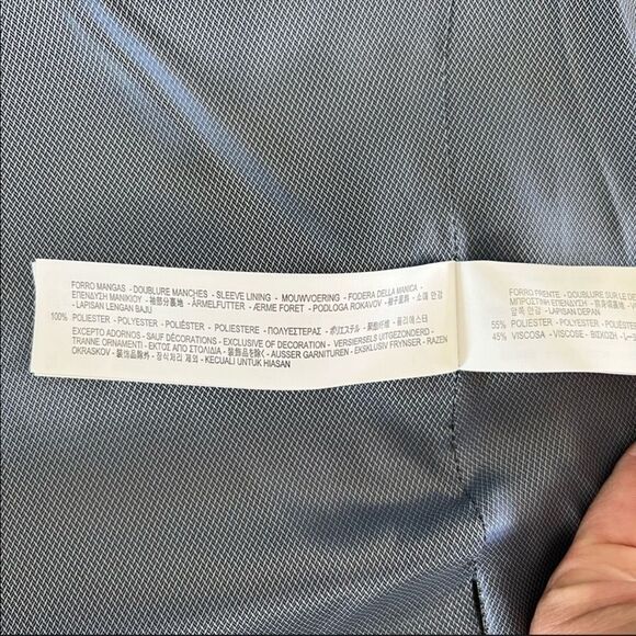 Zara Man Gray Suit Blazer Size 42 - Picture 9 of 9